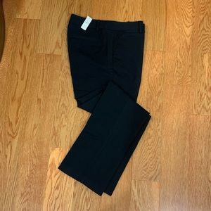 NWT Talbots Barely Boot Black Trousers